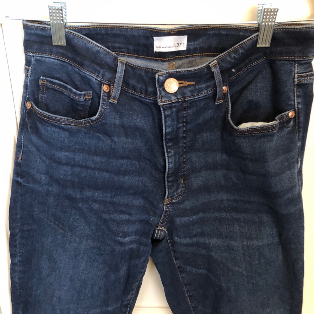 Loft curvy skinny crop jeans. 28/6. Excellent condition.